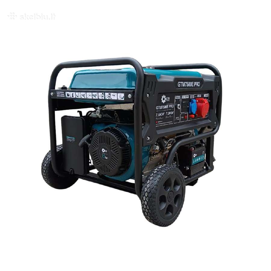 Benzininis generatorius Gtm 7,5kw Vokiškas - nuotraukos Nr. 4