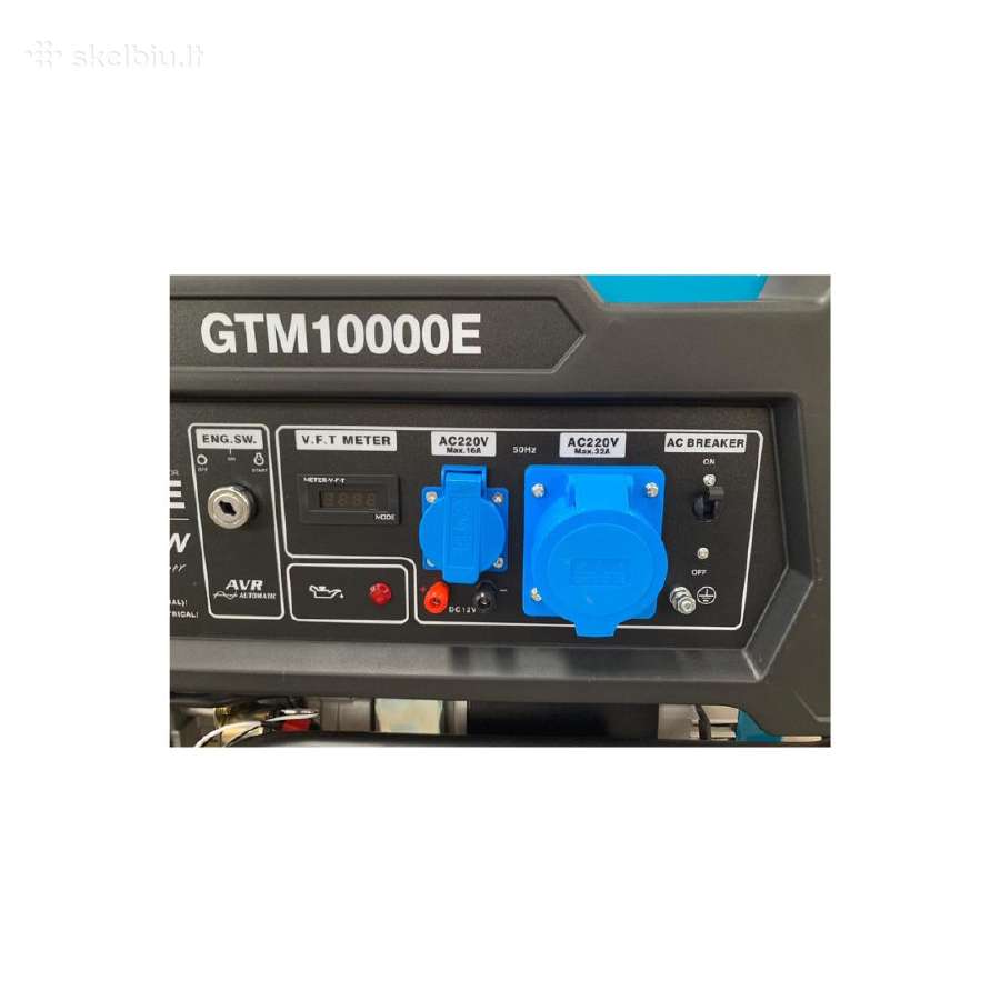 Benzininis generatorius Gtm 9,5kw Vienfazis German - nuotraukos Nr. 6