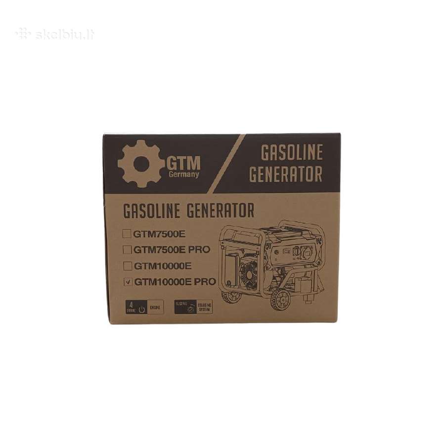 Benzininis generatorius Gtm 9,5kw Vienfazis German - nuotraukos Nr. 12