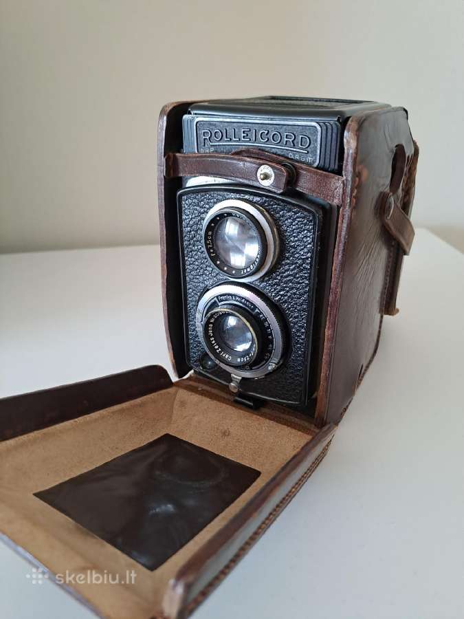 Juostinis fotoaparatas Rollei Rolleicord su Zeiss