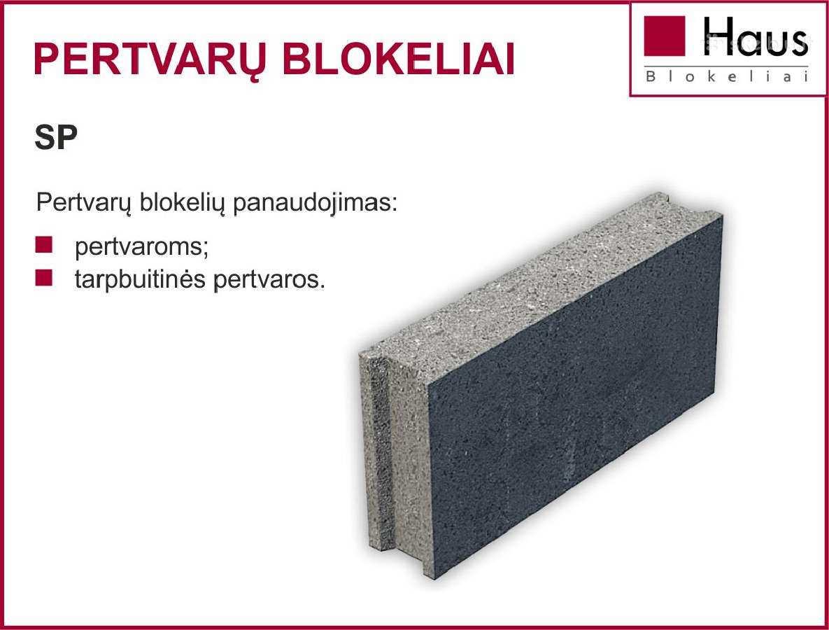 Pamatų, mūro, pertvarų blokeliai Haus - nuotraukos Nr. 4