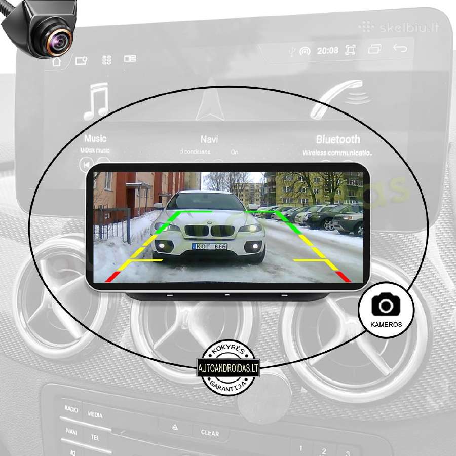 Mercedes 2011-18 B W245 W246 Android multimedia - nuotraukos Nr. 6