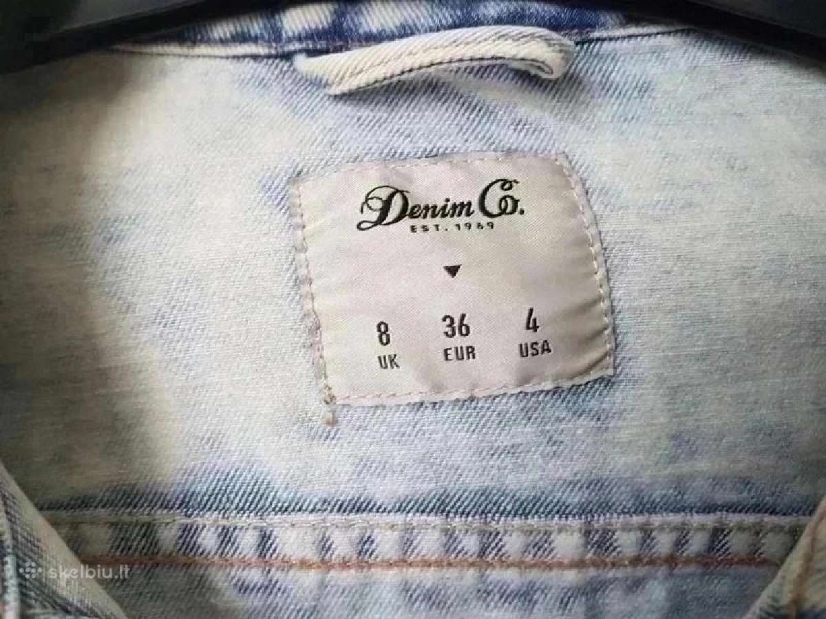 "Denim Co" šviesus garintas džinsinis švarkas S - nuotraukos Nr. 3