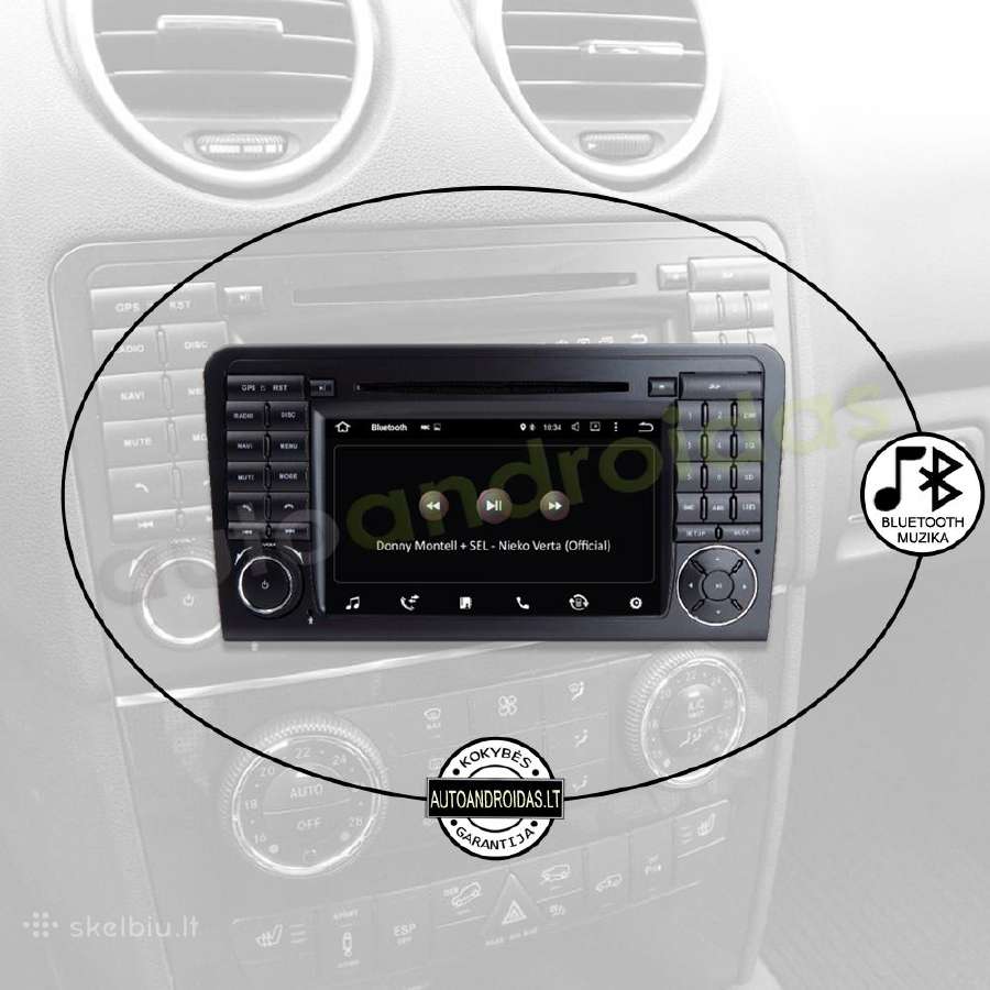 Mercedes Ml W164, Gl 2005-12 Android multimedia - nuotraukos Nr. 6