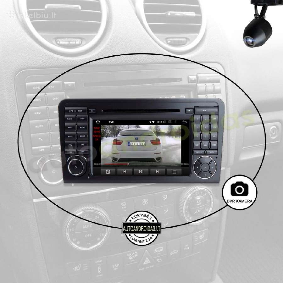 Mercedes Ml W164, Gl 2005-12 Android multimedia - nuotraukos Nr. 8