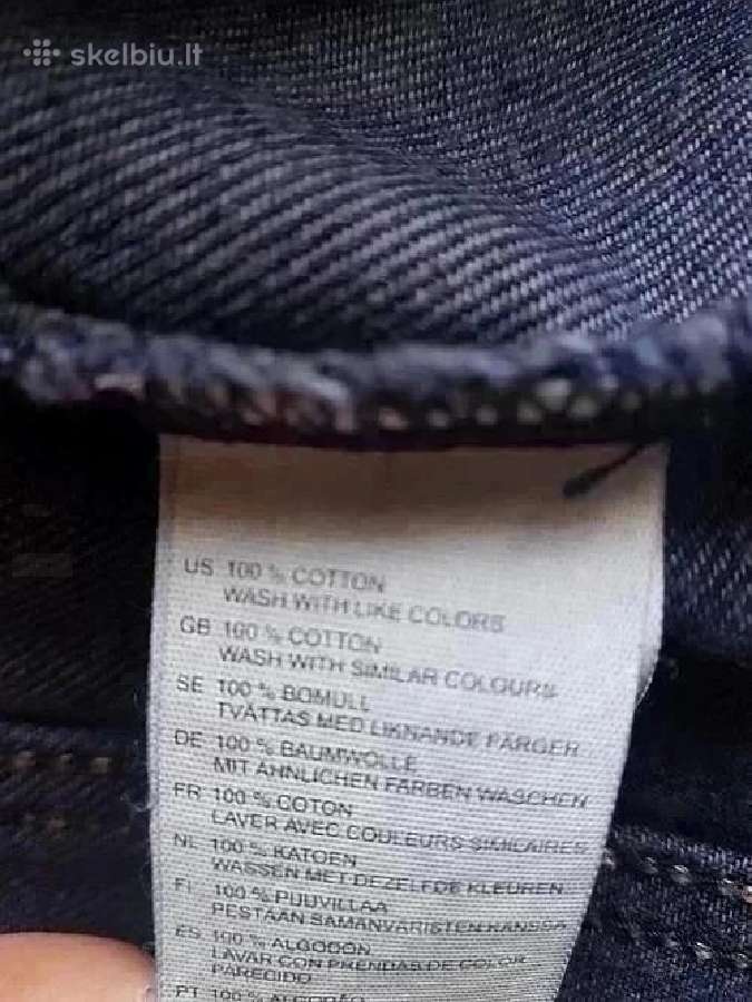 "h&m" tamsiai mėlynas džinsinis švarkas Xs - nuotraukos Nr. 4