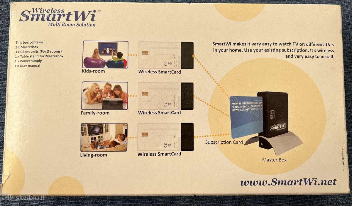 Belaidė kortelių sistema Smart Wi3 kabelinei TV - nuotraukos Nr. 3