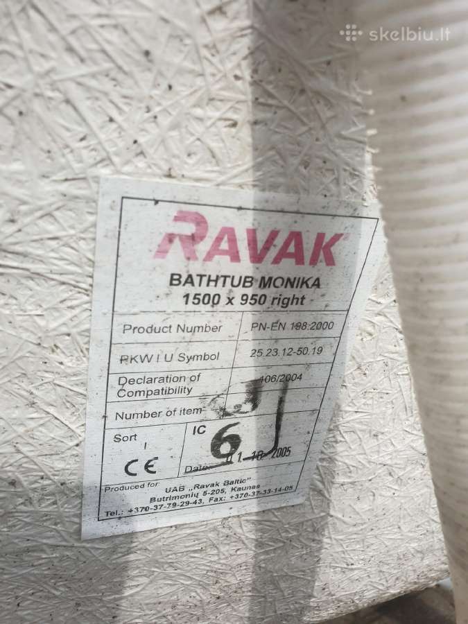 Kampine vonia ravak - nuotraukos Nr. 3