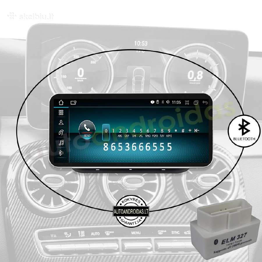 Mercedes C W205 Glc X253 Android multimedia WiFi - nuotraukos Nr. 4