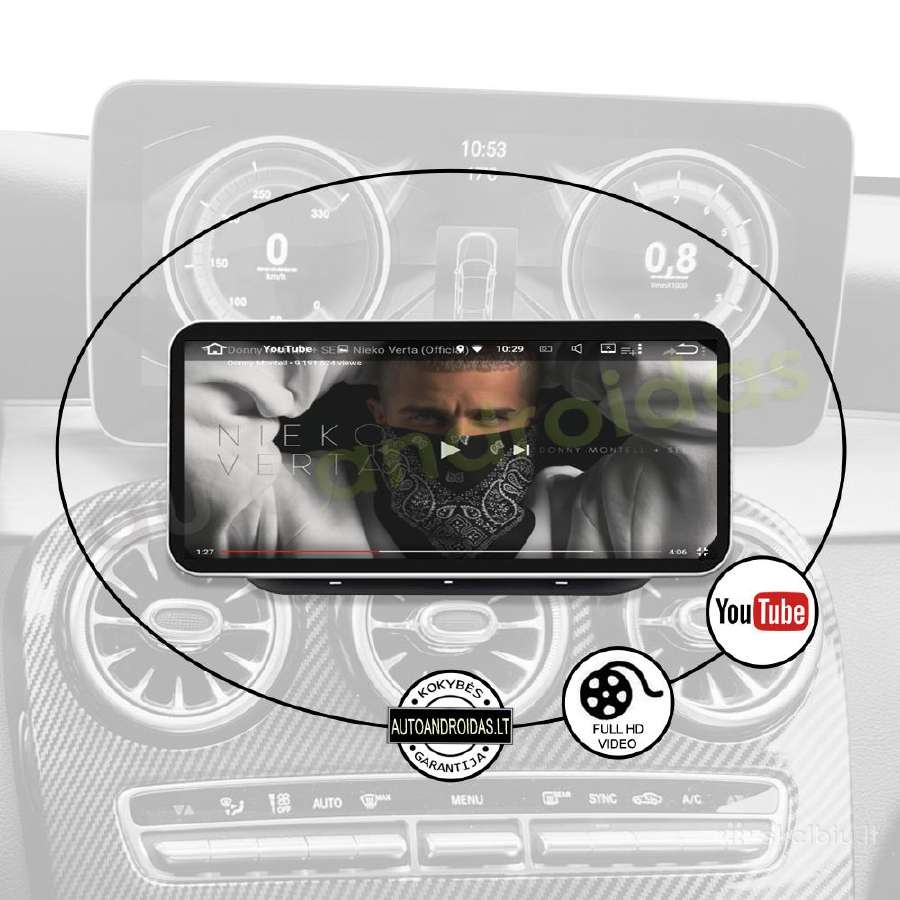 Mercedes C W205 Glc X253 Android multimedia WiFi - nuotraukos Nr. 8