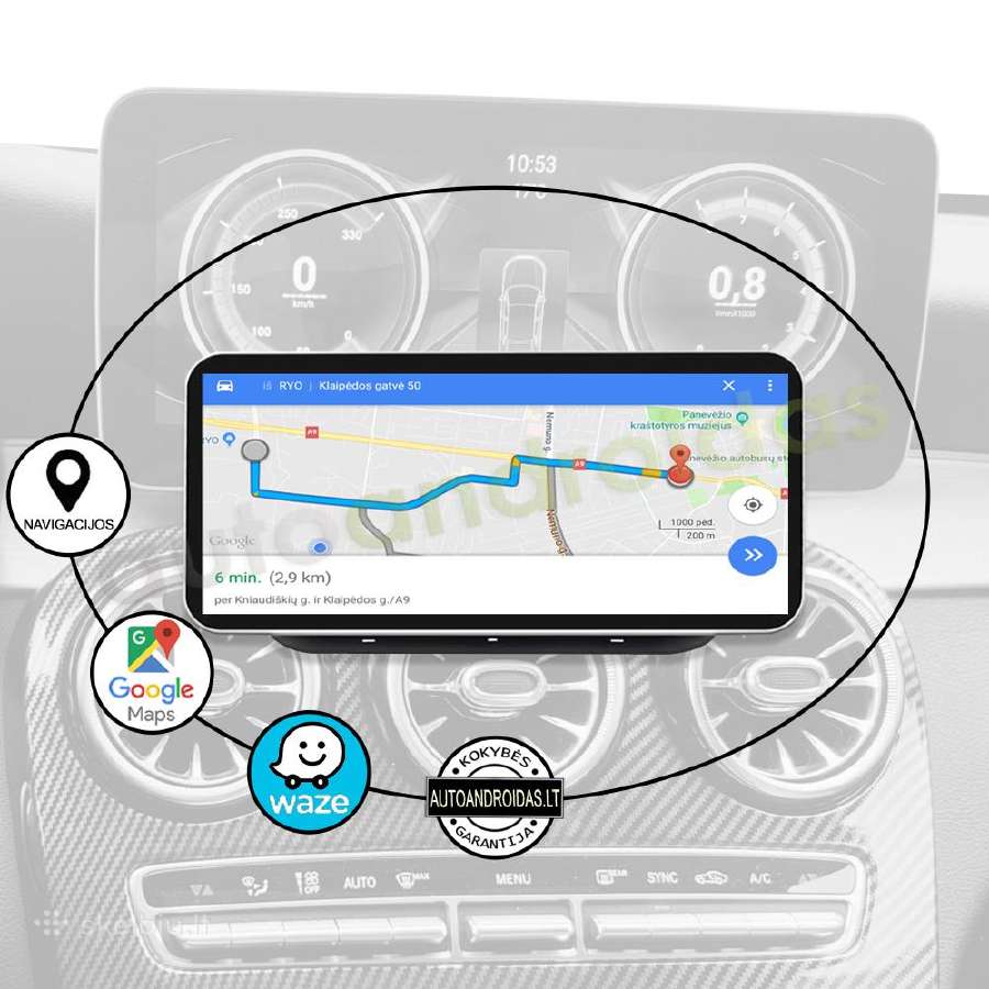 Mercedes C W205 Glc X253 Android multimedia WiFi - nuotraukos Nr. 10