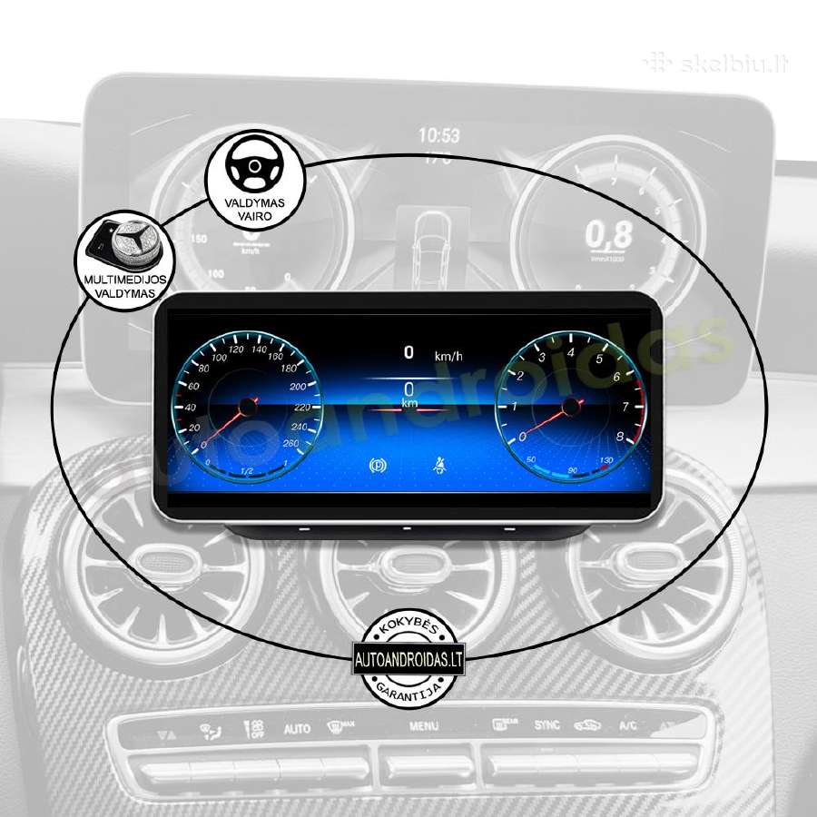 Mercedes C W205 Glc X253 Android multimedia WiFi - nuotraukos Nr. 11