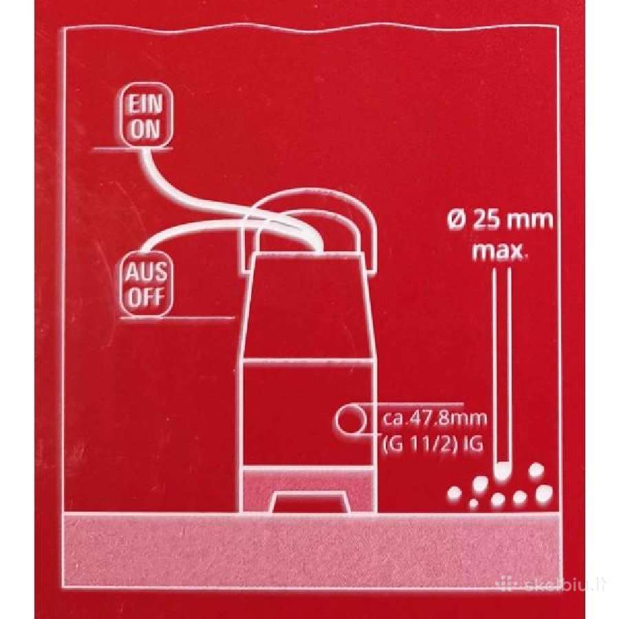 Einhell Gc-dp 3325 vandens siurblys - nuotraukos Nr. 5