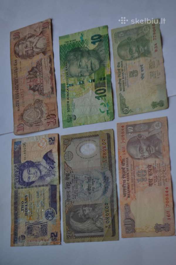 6 banknotu rinkinys