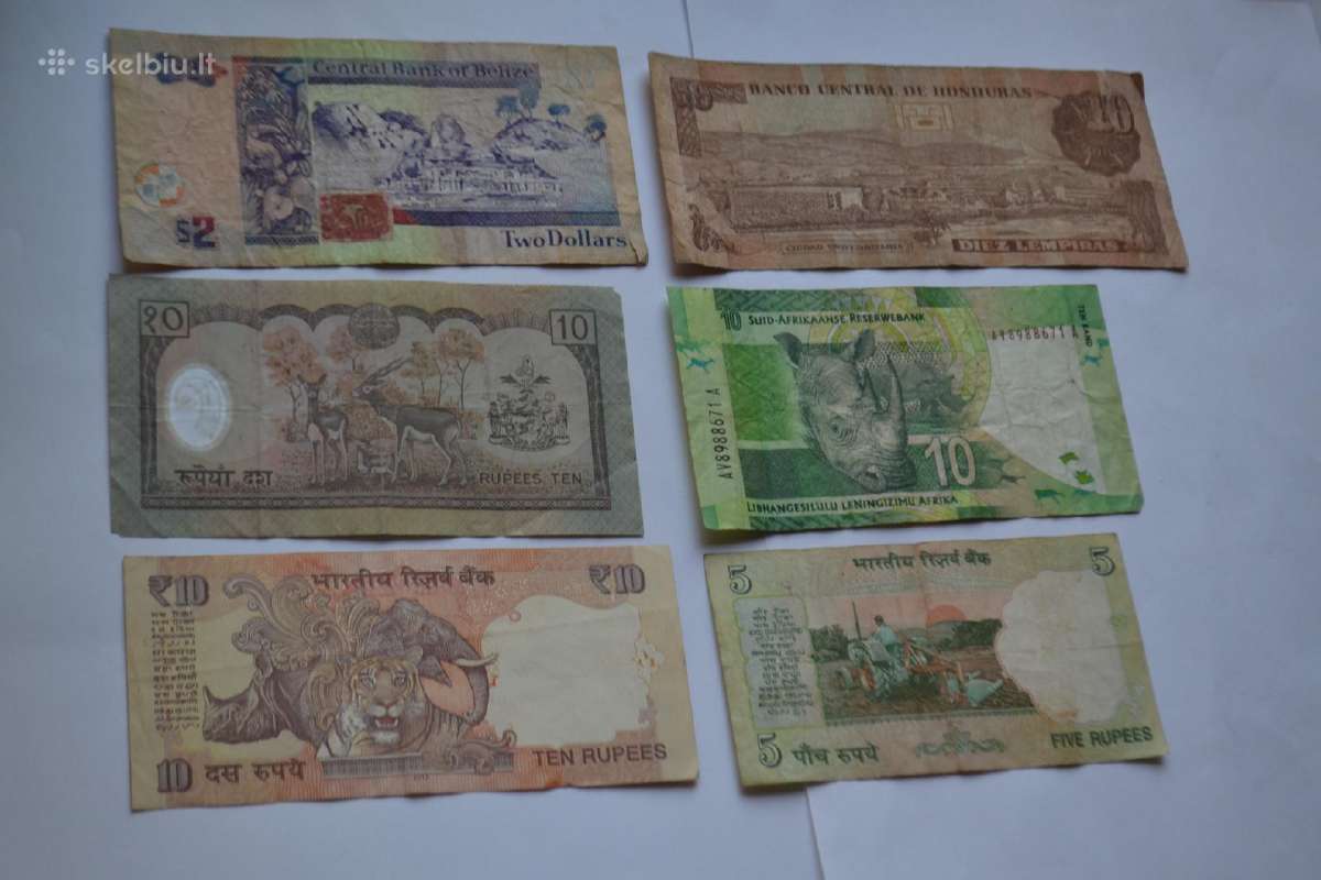 6 banknotu rinkinys - nuotraukos Nr. 2