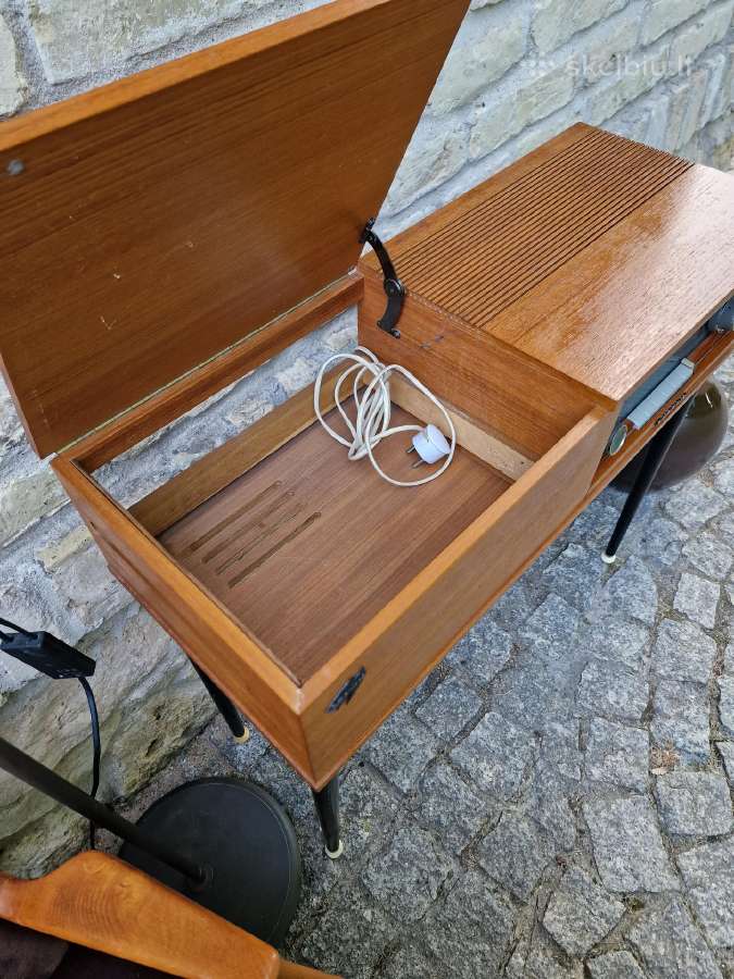 Vintažinis mid century lempinė radijo konsolė - nuotraukos Nr. 10