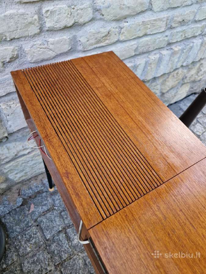 Vintažinis mid century lempinė radijo konsolė - nuotraukos Nr. 13