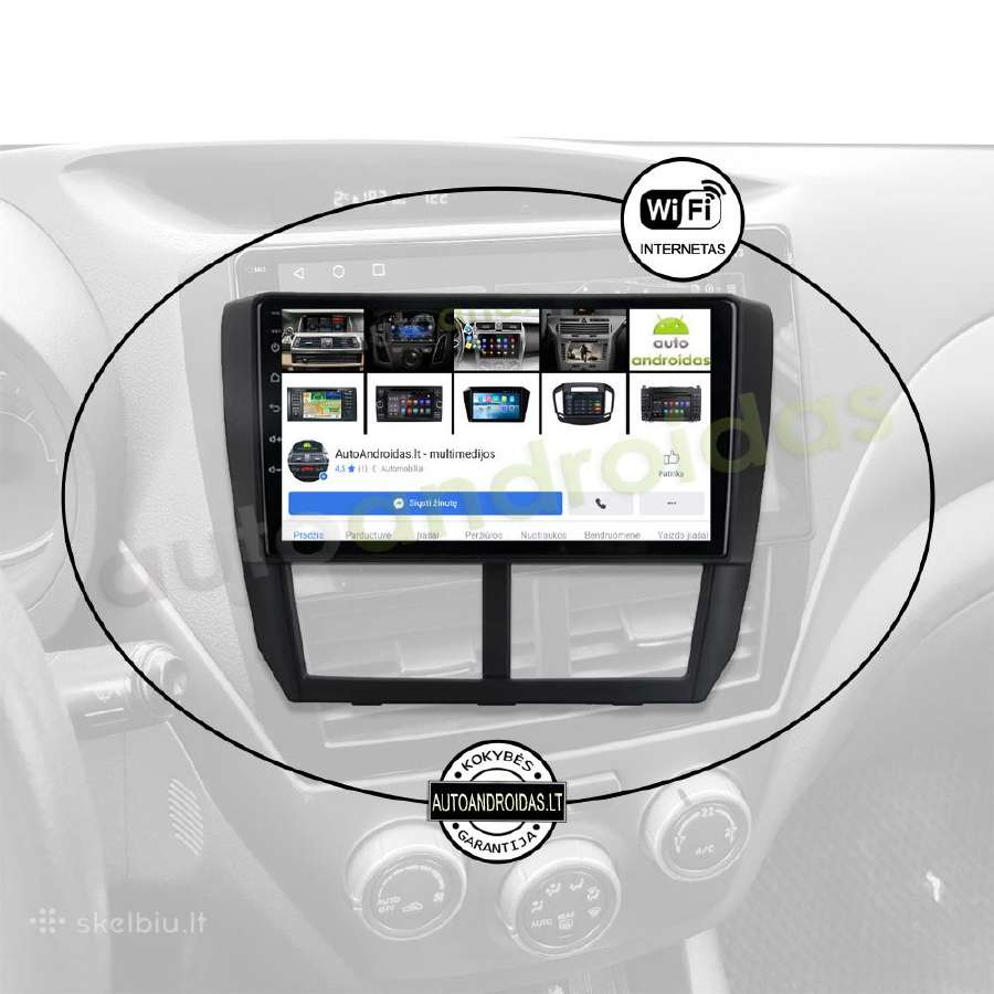 Subaru Forester Impreza 2007-13 Android multimedia - nuotraukos Nr. 3