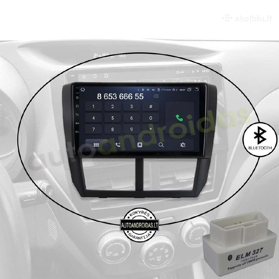 Subaru Forester Impreza 2007-13 Android multimedia - nuotraukos Nr. 5