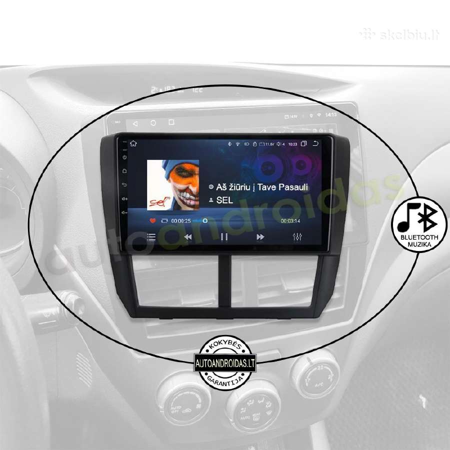 Subaru Forester Impreza 2007-13 Android multimedia - nuotraukos Nr. 6
