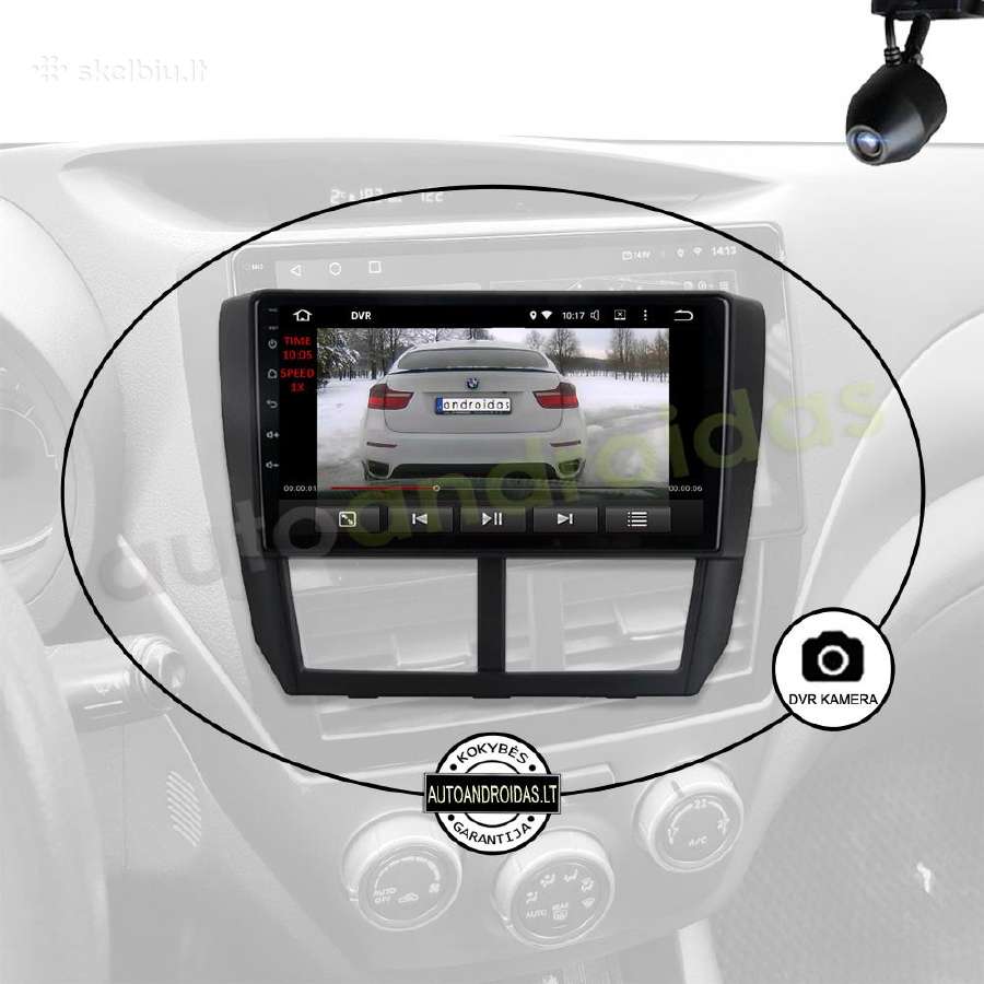 Subaru Forester Impreza 2007-13 Android multimedia - nuotraukos Nr. 8