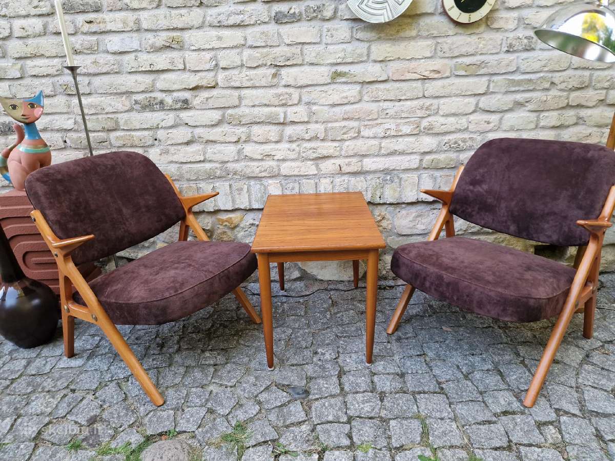 Vintažiniai mid century Nya Flugan foteliai - nuotraukos Nr. 15