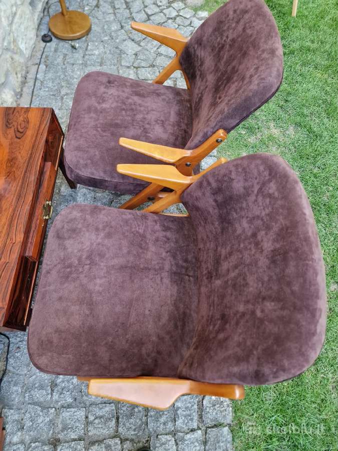 Vintažiniai mid century Nya Flugan foteliai - nuotraukos Nr. 19