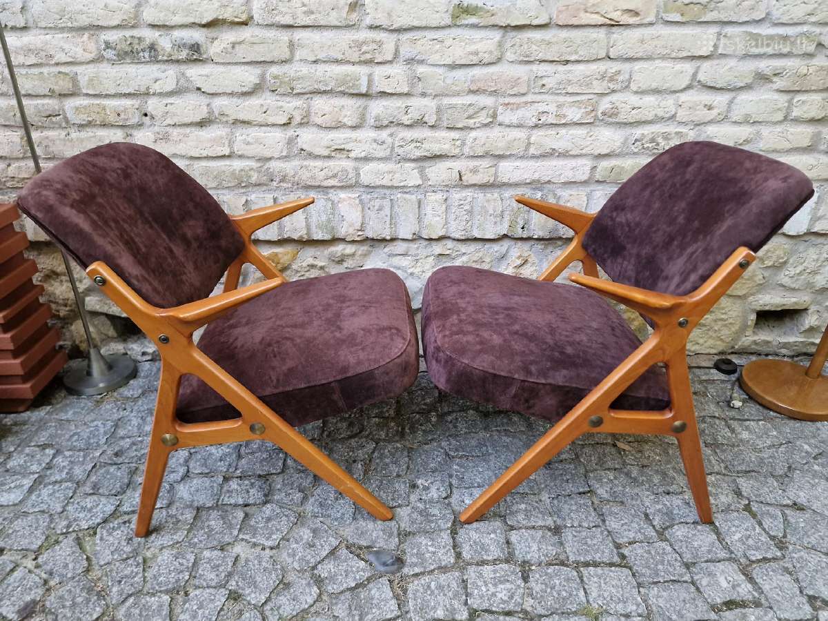 Vintažiniai mid century Nya Flugan foteliai - nuotraukos Nr. 20