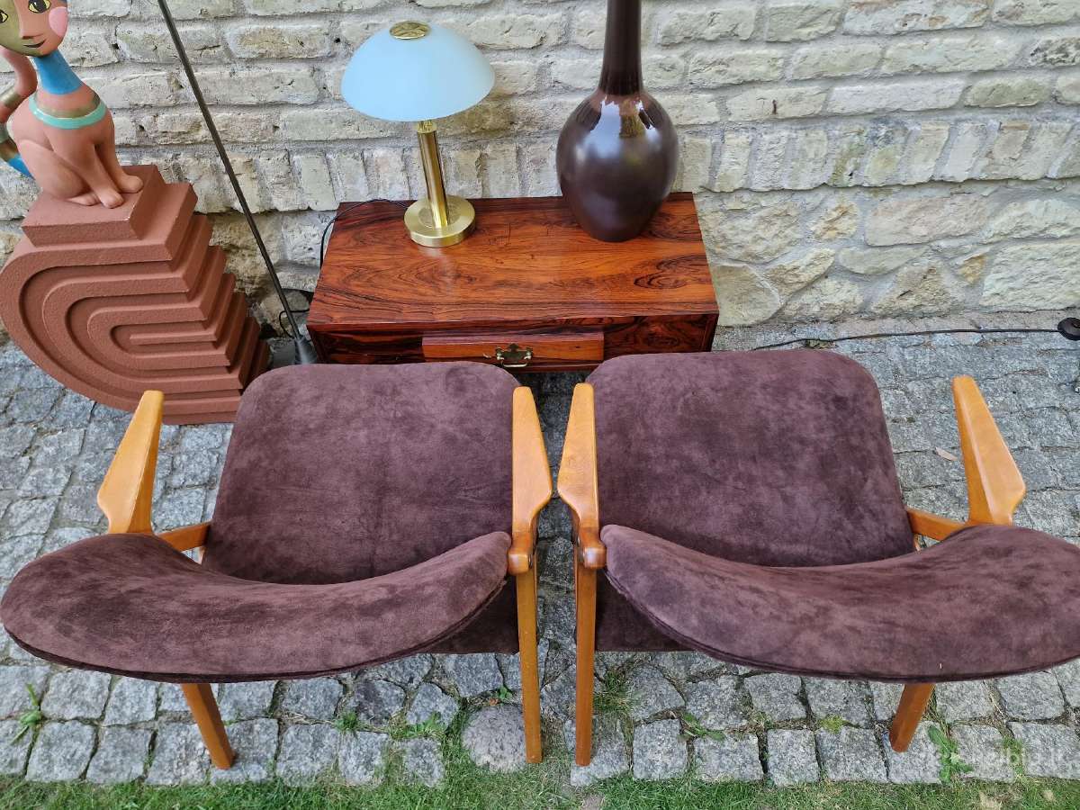 Vintažiniai mid century Nya Flugan foteliai - nuotraukos Nr. 21