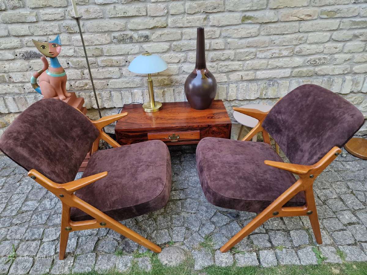 Vintažiniai mid century Nya Flugan foteliai - nuotraukos Nr. 31