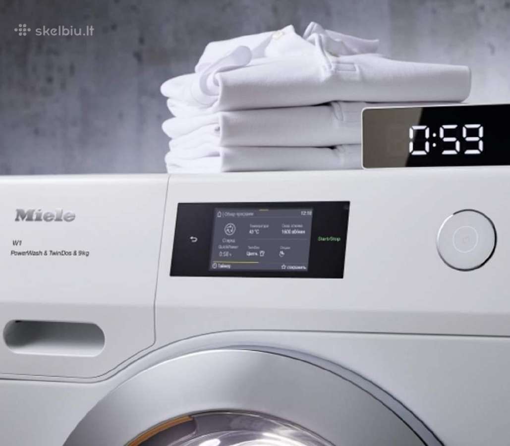 Miele W1 Powerwash 2.0 &Twindos XL 9kg A - nuotraukos Nr. 9