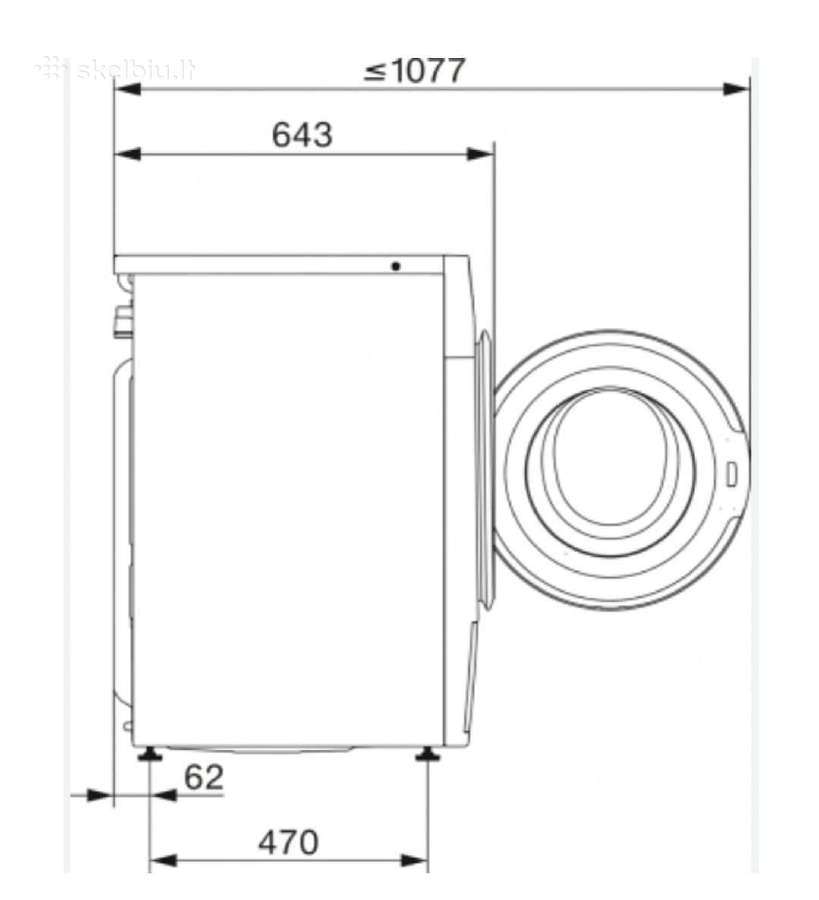 Miele W1 Powerwash 2.0 &Twindos XL 9kg A - nuotraukos Nr. 29