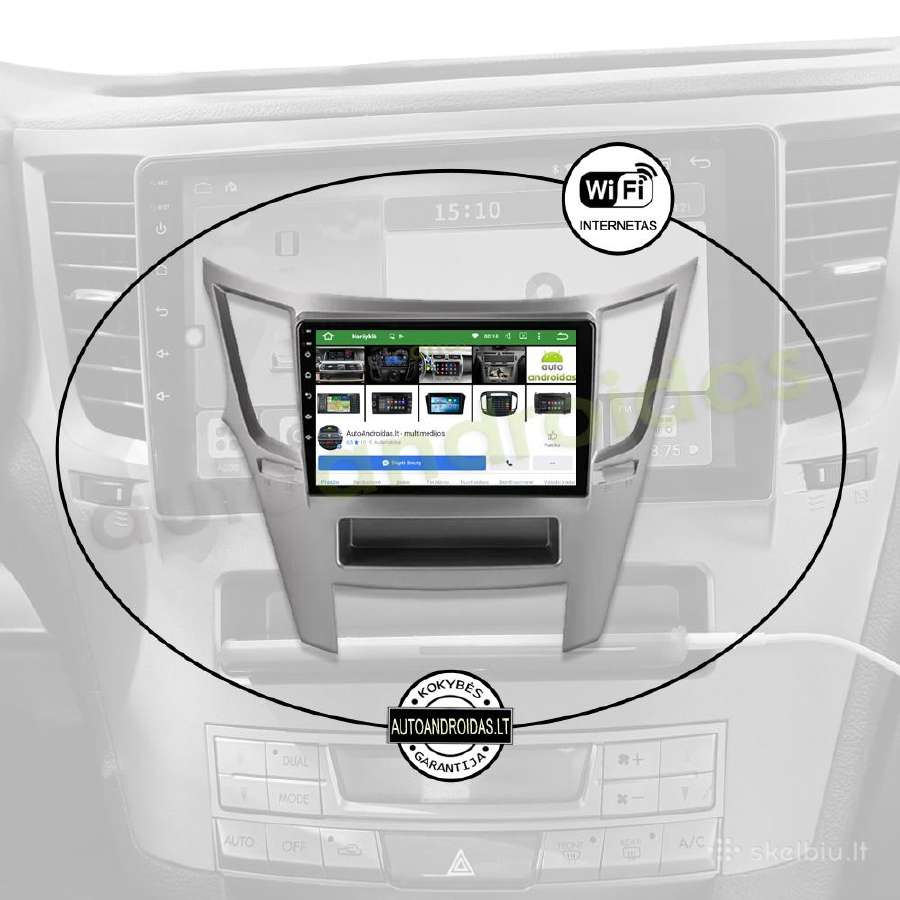 Subaru Outback 4 Legacy Impreza Android multimedia - nuotraukos Nr. 3