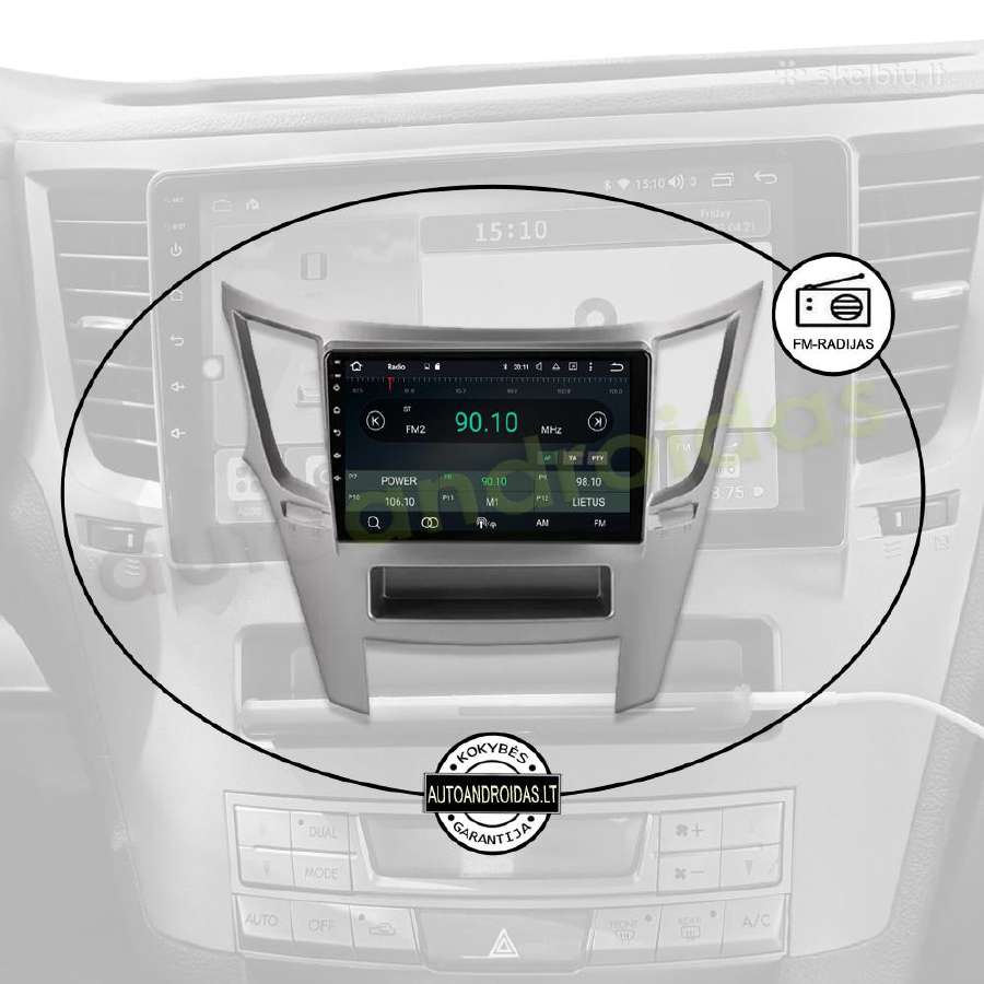 Subaru Outback 4 Legacy Impreza Android multimedia - nuotraukos Nr. 4