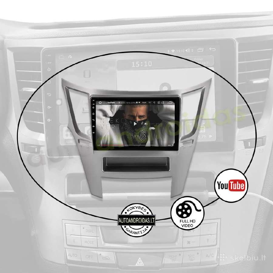 Subaru Outback 4 Legacy Impreza Android multimedia - nuotraukos Nr. 9