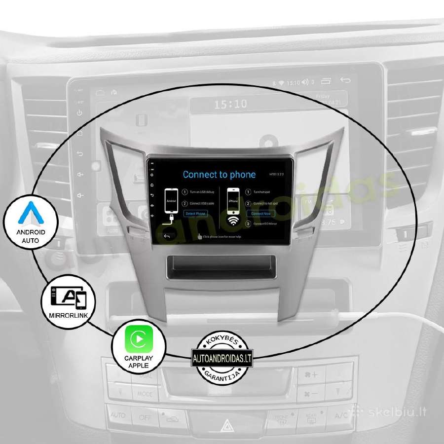 Subaru Outback 4 Legacy Impreza Android multimedia - nuotraukos Nr. 10