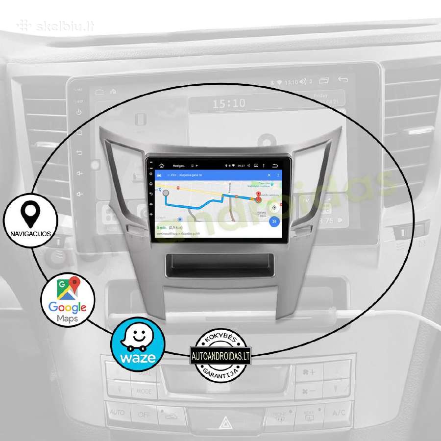 Subaru Outback 4 Legacy Impreza Android multimedia - nuotraukos Nr. 11