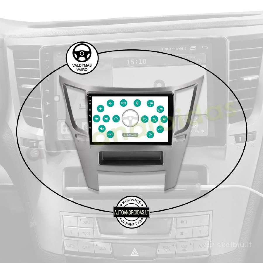 Subaru Outback 4 Legacy Impreza Android multimedia - nuotraukos Nr. 12