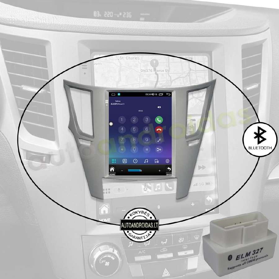 Subaru Outback Legacy Tesla Android multimedia - nuotraukos Nr. 5