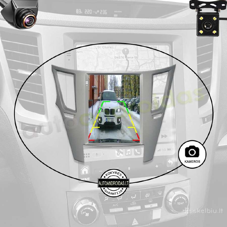 Subaru Outback Legacy Tesla Android multimedia - nuotraukos Nr. 7