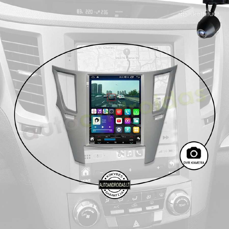 Subaru Outback Legacy Tesla Android multimedia - nuotraukos Nr. 8