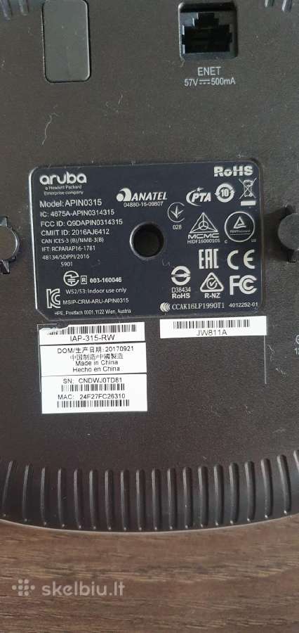 Aruba ap315 acces point prieigos taškas - nuotraukos Nr. 6