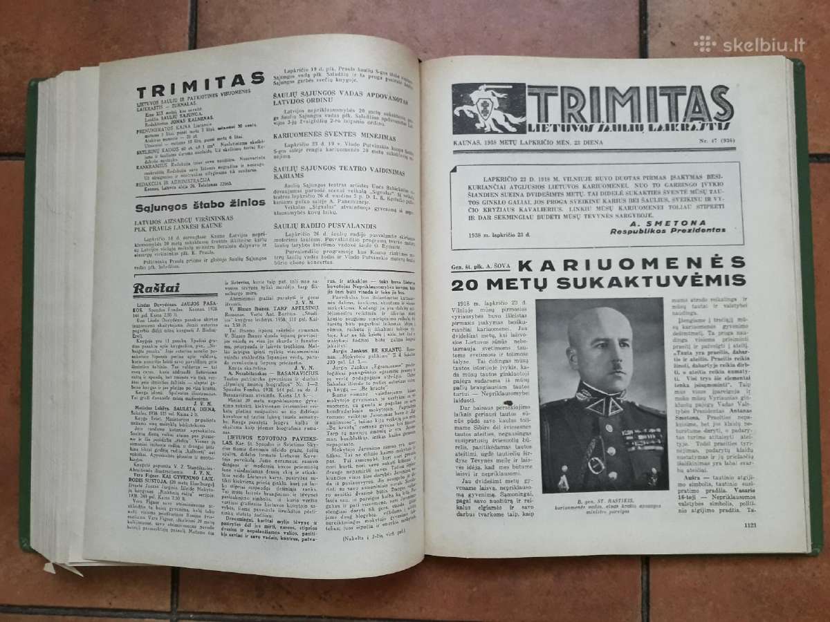 Lietuvos šaulių sąjungos žurnalai "Trimitas" 1938 - nuotraukos Nr. 36