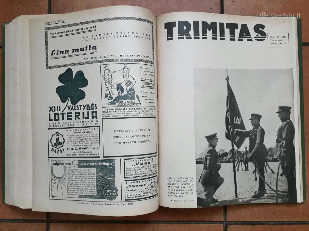 Lietuvos šaulių sąjungos žurnalai "Trimitas" 1938 - nuotraukos Nr. 20
