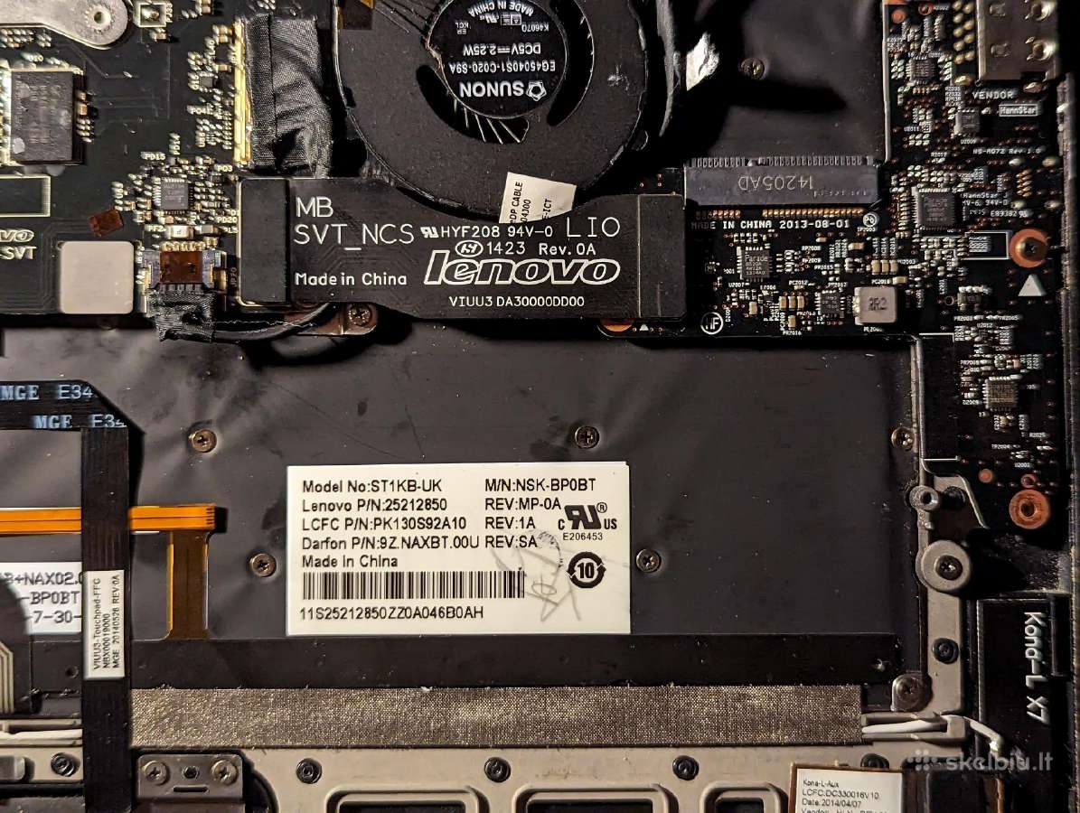 Lenovo Yoga 2 Pro (neveikia kažkas iš cpu+RAM+MB) - nuotraukos Nr. 11