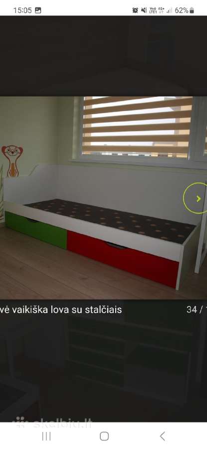 Viengulė lova - nuotraukos Nr. 3
