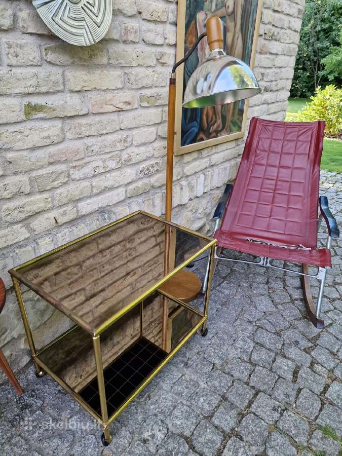 Vintažinis mid century žalvarinis servir.staliukas - nuotraukos Nr. 21