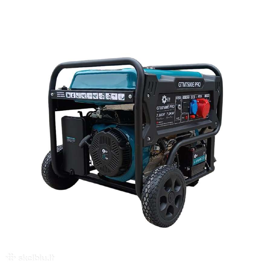 Benzininis generatorius Gtm Mt7500 Pro 7.5kw - nuotraukos Nr. 4