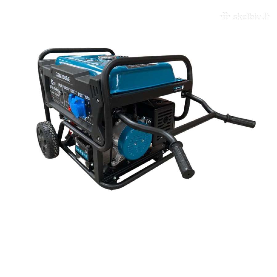 Gtm Mt7500 benzininis generatorius 7.5kw Vienfazis - nuotraukos Nr. 2