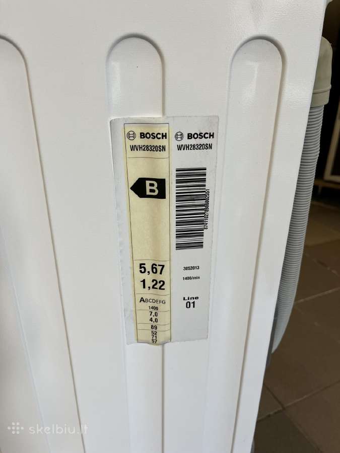 Bosch skalbimo mašina su džiovykle - nuotraukos Nr. 6